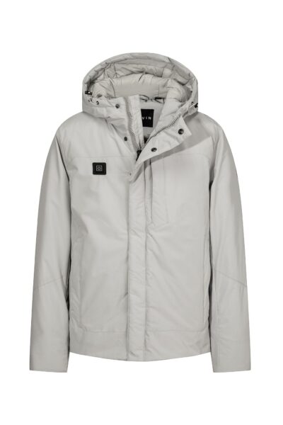 Short heated parka jacket