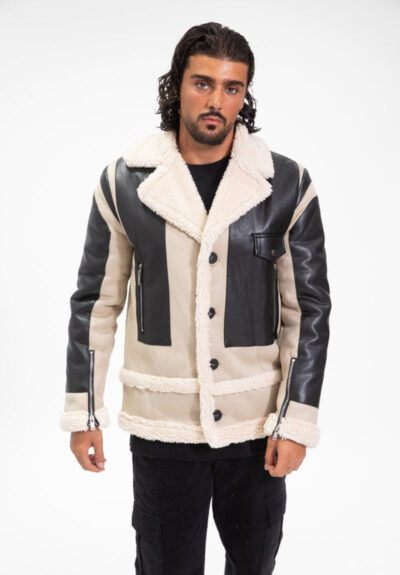 Aviator bomber jacket